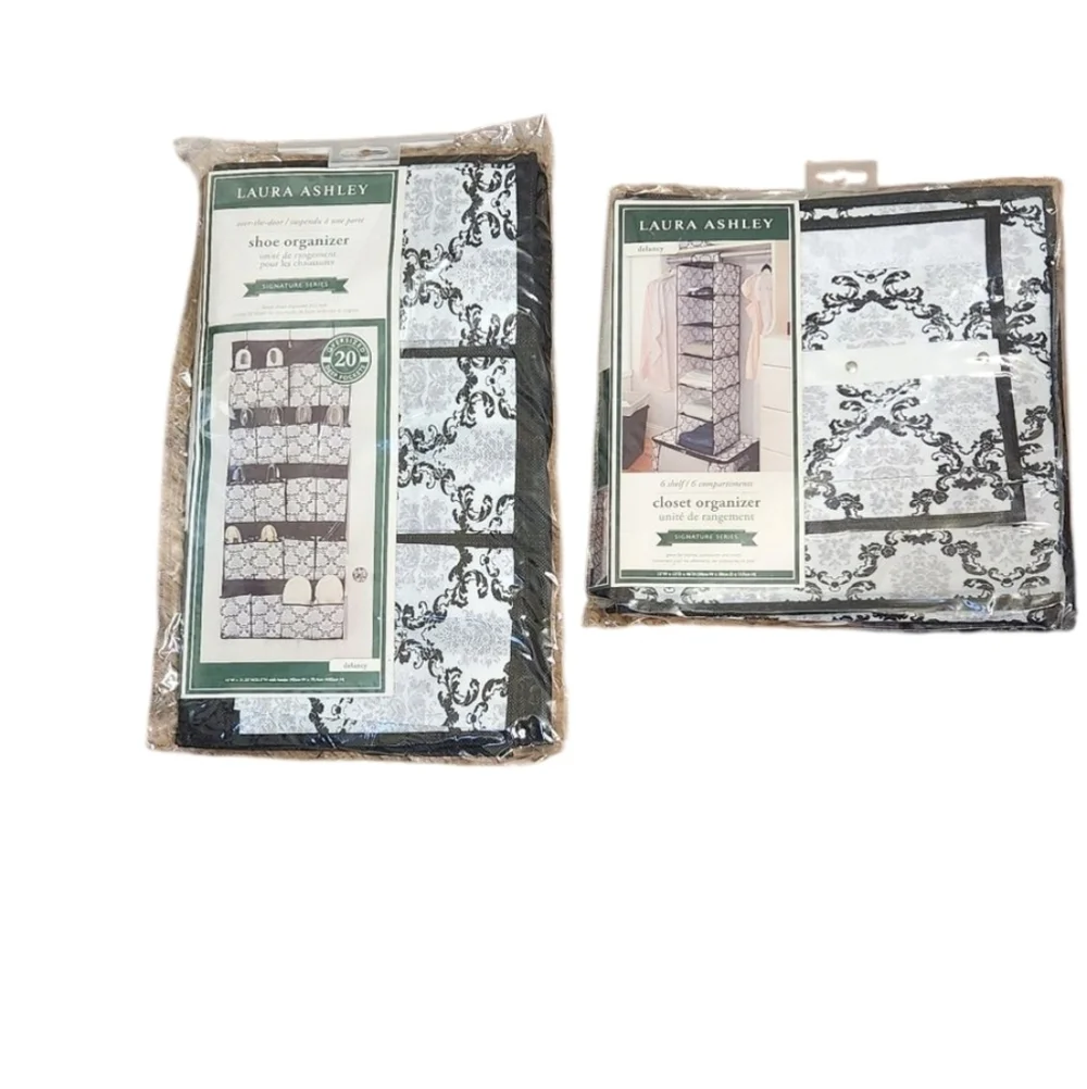Laura Ashley Monochrome Organizer Set